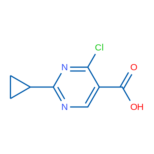 4-Chloro-2-cyclopropylpyrimidine-5-carboxylic acid 250mg