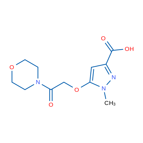1-Methyl-5-(2-morpholino-2-oxoethoxy)-1H-pyrazole-3-carboxylic acid 5g
