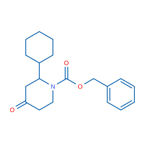 Benzyl 2-cyclohexyl-4-oxopiperidine-1-carboxylate 1g