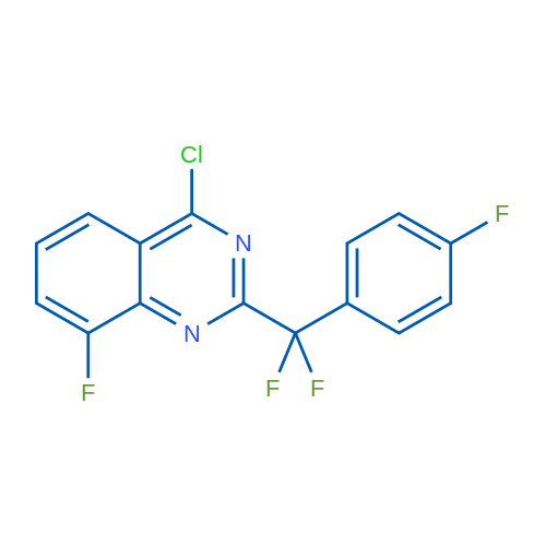 4-Chloro-2-(difluoro(4-fluorophenyl)methyl)-8-fluoroquinazoline 1g