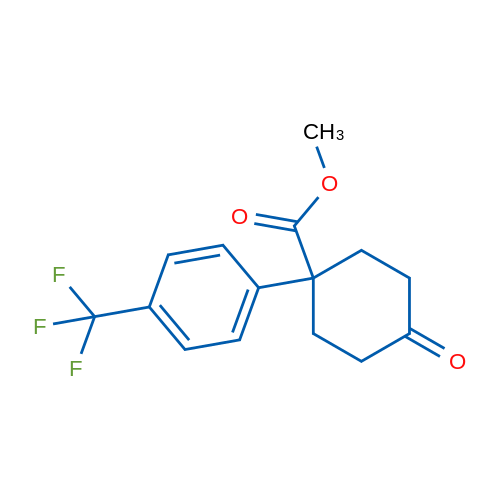 Methyl 4-oxo-1-(4-(trifluoromethyl)phenyl)cyclohexanecarboxylate 250mg