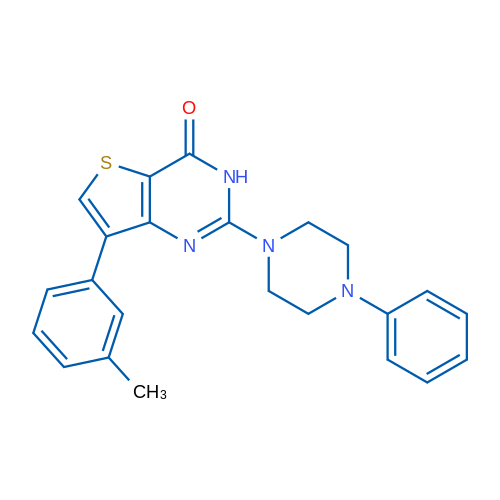 7-(3-Methylphenyl)-2-(4-phenylpiperazin-1-yl)-3H,4H-thieno[3,2-d]pyrimidin-4-one 1g