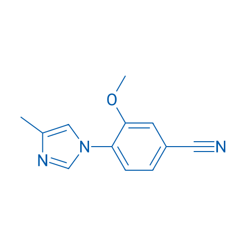 3-Methoxy-4-(4-methyl-1H-imidazol-1-yl)benzonitrile 250mg
