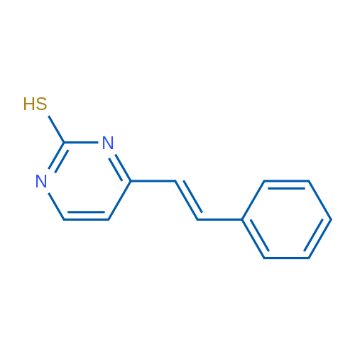4-[(E)-2-Phenylethenyl]pyrimidine-2-thiol 1g