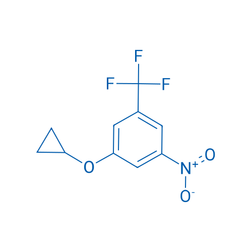1-Cyclopropoxy-3-nitro-5-(trifluoromethyl)benzene 250mg