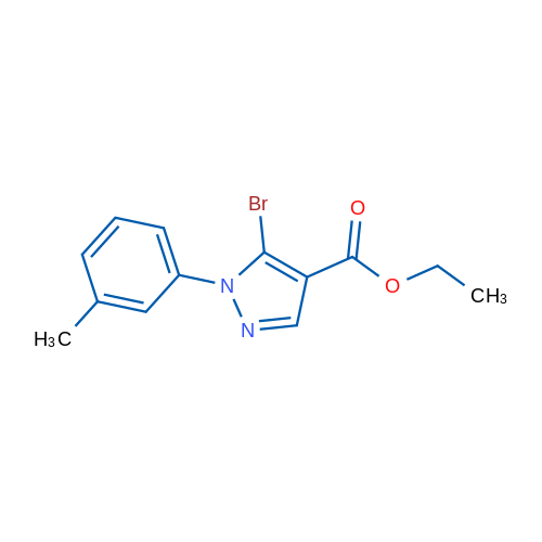 Ethyl 5-bromo-1-(m-tolyl)-1H-pyrazole-4-carboxylate 1g