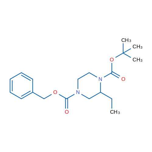 4-Benzyl 1-tert-butyl 2-ethylpiperazine-1,4-dicarboxylate 1g
