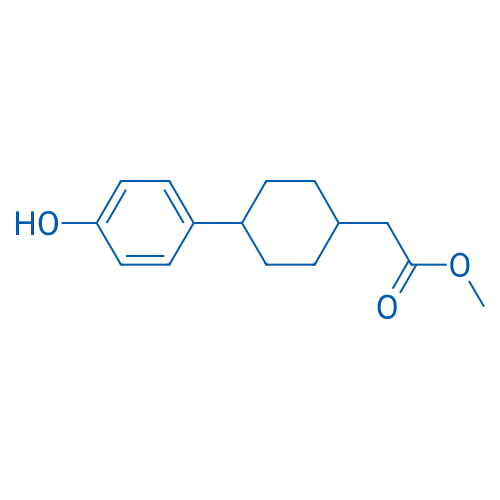 Methyl 2-(4-(4-hydroxyphenyl)cyclohexyl)acetate 250mg