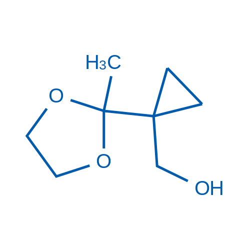 (1-(2-Methyl-1,3-dioxolan-2-yl)cyclopropyl)methanol 250mg