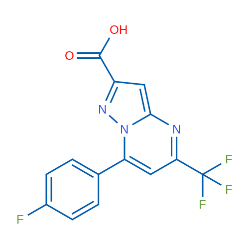 7-(4-Fluorophenyl)-5-(trifluoromethyl)pyrazolo[1,5-a]pyrimidine-2-carboxylic acid 1g