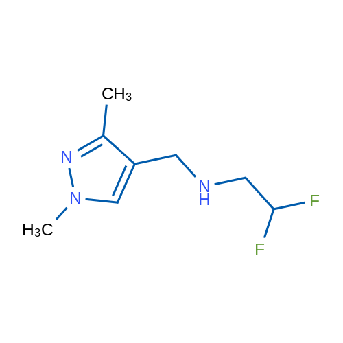 (2,2-Difluoroethyl)[(1,3-dimethyl-1H-pyrazol-4-yl)methyl]amine 1g