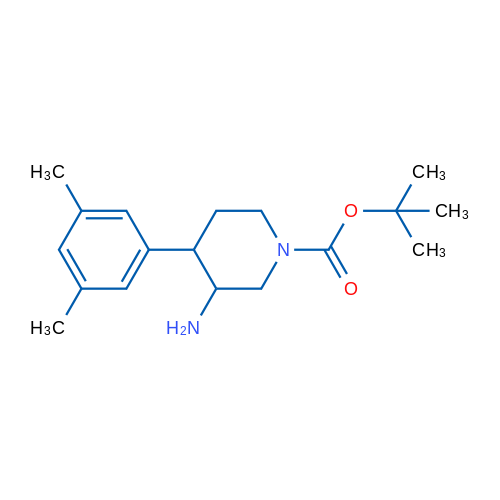 tert-Butyl 3-amino-4-(3,5-dimethylphenyl)piperidine-1-carboxylate 1g