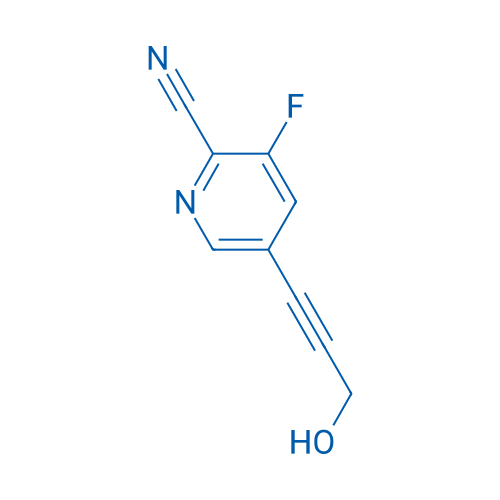 3-Fluoro-5-(3-hydroxyprop-1-yn-1-yl)-picolinonitrile 1g