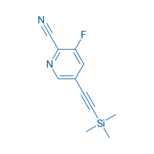 3-Fluoro-5-((trimethylsilyl)ethynyl)-picolinonitrile 1g