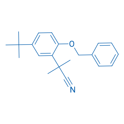 2-(2-(Benzyloxy)-5-(tert-butyl)phenyl)-2-methylpropanenitrile 5g