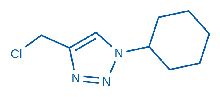 4-(Chloromethyl)-1-cyclohexyl-1H-1,2,3-triazole 100mg