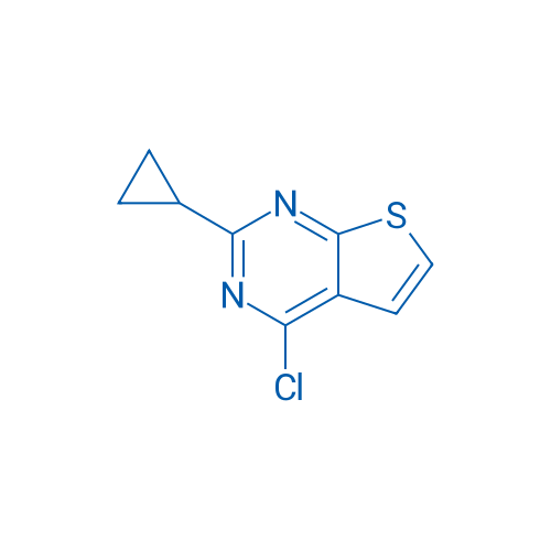 4-Chloro-2-cyclopropylthieno[2,3-d]pyrimidine 250mg