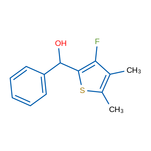 (3-Fluoro-4,5-dimethylthiophen-2-yl)(phenyl)methanol 1g