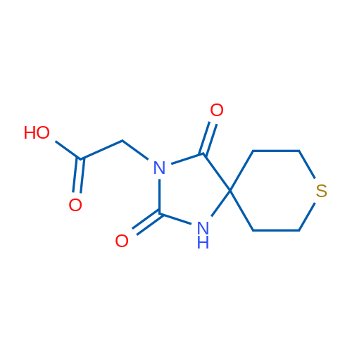 2-(2,4-Dioxo-8-thia-1,3-diazaspiro[4.5]decan-3-yl)acetic acid 1g