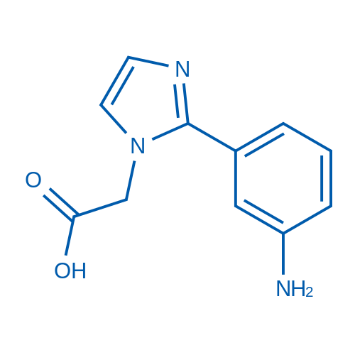 2-[2-(3-Aminophenyl)-1H-imidazol-1-yl]acetic acid 250mg