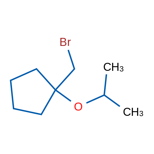 1-(Bromomethyl)-1-(propan-2-yloxy)cyclopentane 1g