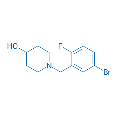 1-(5-bromo-2-fluorobenzyl)piperidin-4-ol 250mg