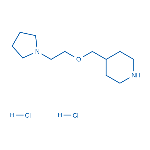 4-((2-(Pyrrolidin-1-yl)ethoxy)methyl)piperidine dihydrochloride 1g