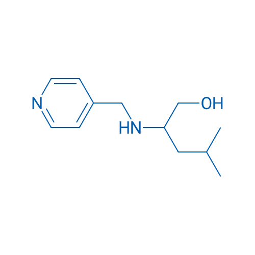4-Methyl-2-[(pyridin-4-ylmethyl)amino]pentan-1-ol 250mg