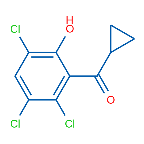 3,4,6-Trichloro-2-cyclopropanecarbonylphenol 5g