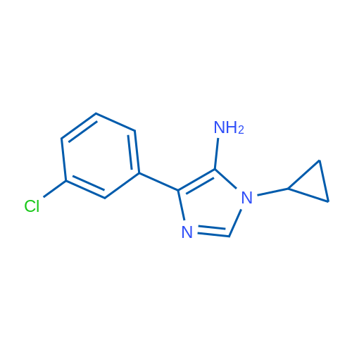 4-(3-Chlorophenyl)-1-cyclopropyl-1H-imidazol-5-amine 1g