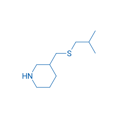 3-([(2-Methylpropyl)sulfanyl]methyl)piperidine 250mg