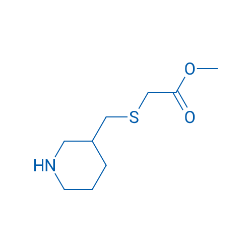 Methyl 2-[(piperidin-3-ylmethyl)sulfanyl]acetate 100mg