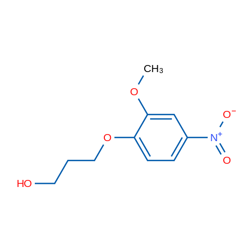 3-(2-Methoxy-4-nitrophenoxy)propan-1-ol 250mg