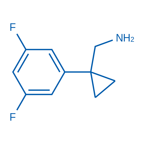 (1-(3,5-Difluorophenyl)cyclopropyl)methanamine 250mg