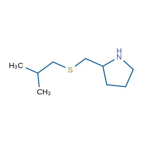 2-([(2-Methylpropyl)sulfanyl]methyl)pyrrolidine 10g