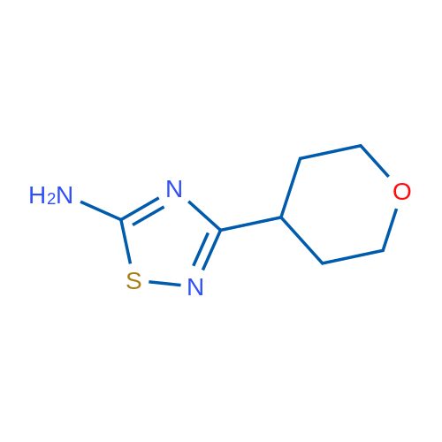 3-(Oxan-4-yl)-1,2,4-thiadiazol-5-amine 250mg