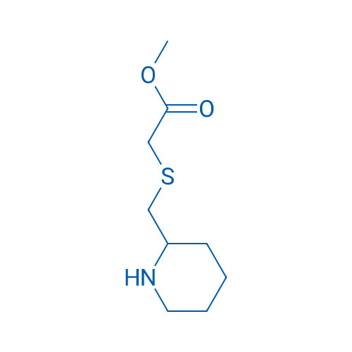 Methyl 2-[(piperidin-2-ylmethyl)sulfanyl]acetate 5g