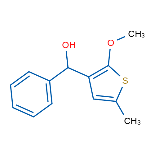 (2-Methoxy-5-methylthiophen-3-yl)(phenyl)methanol 1g