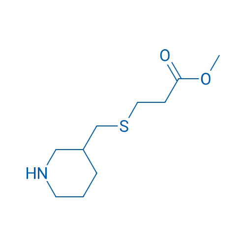 Methyl 3-[(piperidin-3-ylmethyl)sulfanyl]propanoate 100mg