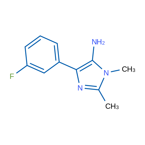 4-(3-Fluorophenyl)-1,2-dimethyl-1H-imidazol-5-amine 1g