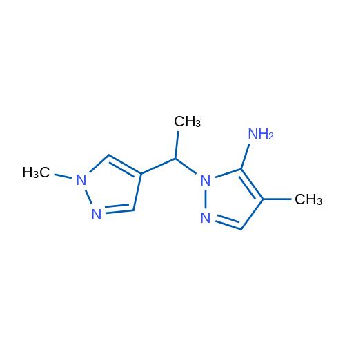 4-MEthyl-1-[1-(1-methyl-1h-pyrazol-4-yl)ethyl]-1h-pyrazol-5-amine 250mg