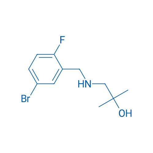 1-{[(5-bromo-2-fluorophenyl)methyl]amino}-2-methylpropan-2-ol 250mg