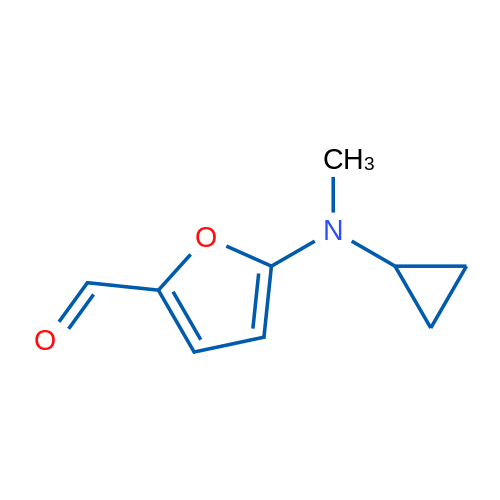5-[Cyclopropyl(methyl)amino]furan-2-carbaldehyde 1g