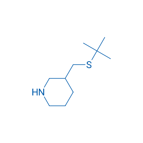 3-[(tert-Butylsulfanyl)methyl]piperidine 250mg