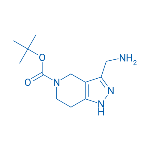 tert-Butyl 3-(aminomethyl)-6,7-dihydro-1H-pyrazolo[4,3-c]pyridine-5(4H)-carboxylate 250mg