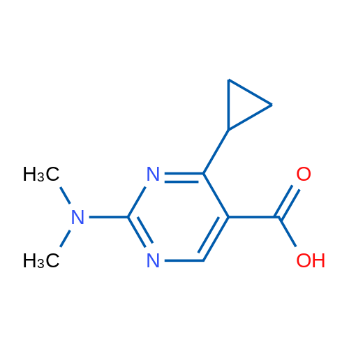 4-Cyclopropyl-2-(dimethylamino)pyrimidine-5-carboxylic acid 1g