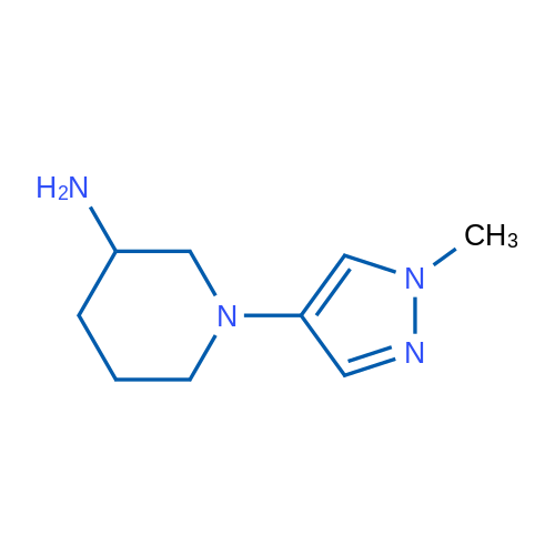 1-(1-Methyl-1H-pyrazol-4-yl)piperidin-3-amine 50mg