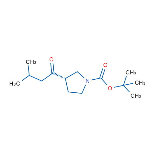 (S)-tert-Butyl 3-(3-methylbutanoyl)pyrrolidine-1-carboxylate 250mg