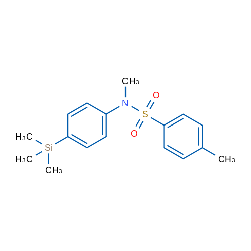 N,4-Dimethyl-N-[4-(trimethylsilyl)phenyl]benzenesulfonamide 1g