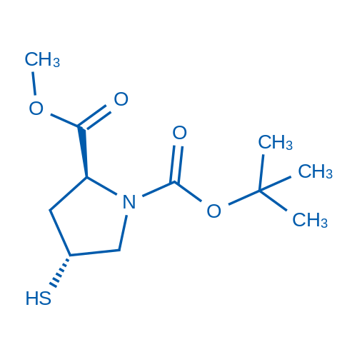 1-(tert-Butyl) 2-methyl (2S,4R)-4-mercaptopyrrolidine-1,2-dicarboxylate 50mg